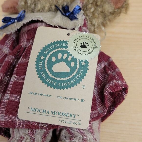 2 Boyd's Bear Moose stuffed animals - Picture 9 of 10